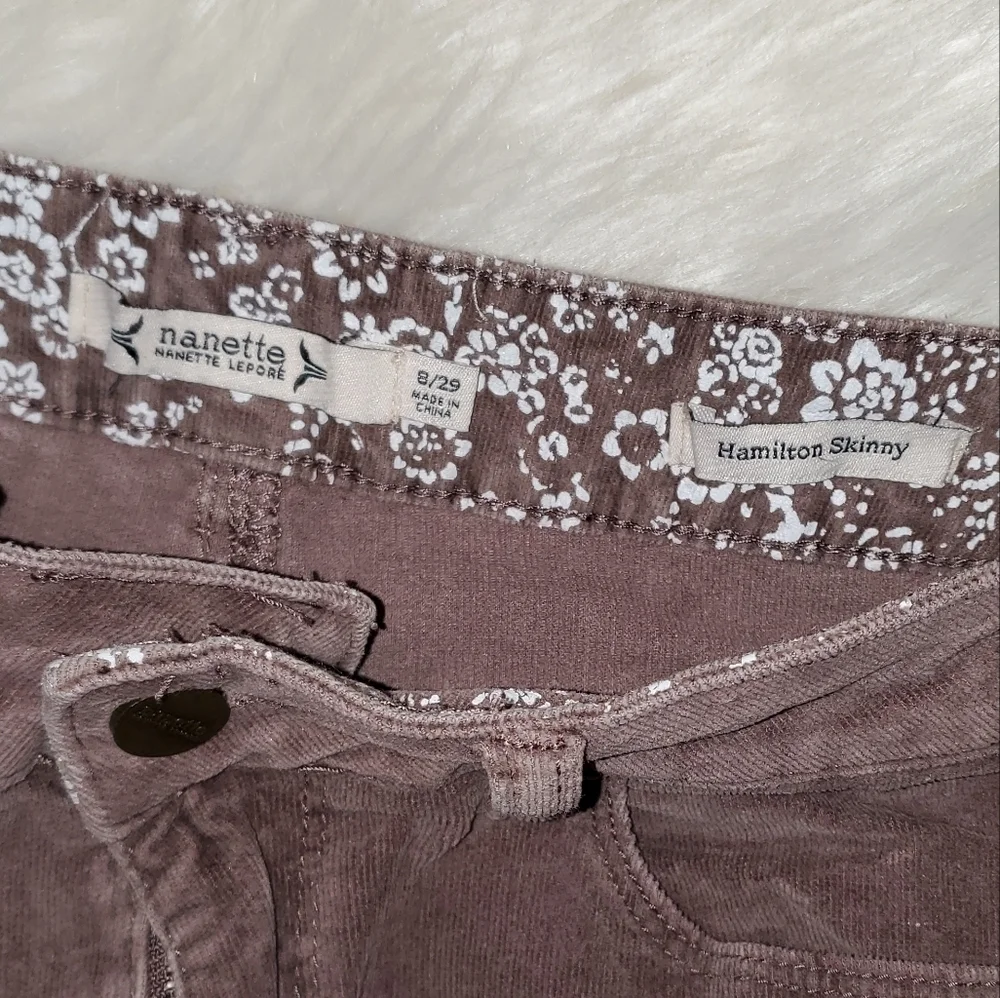 Nanette Lepore Hamilton Skinny Corduroy Jeans - Picture 2 of 10
